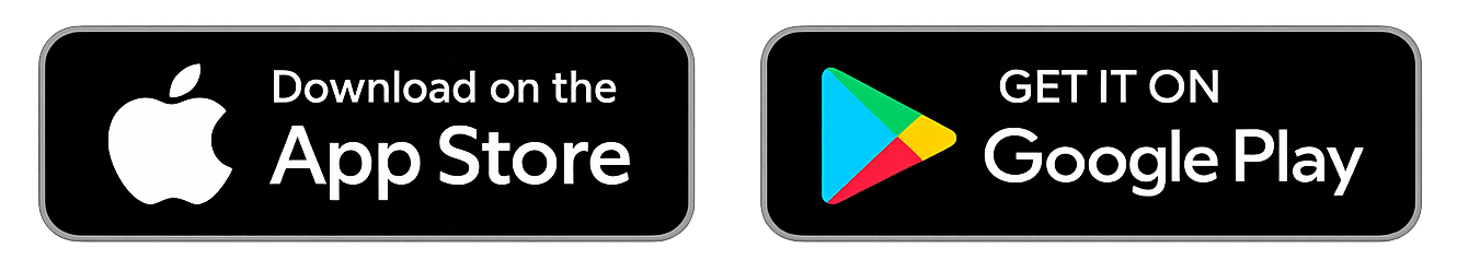 App Store and Google Play badges