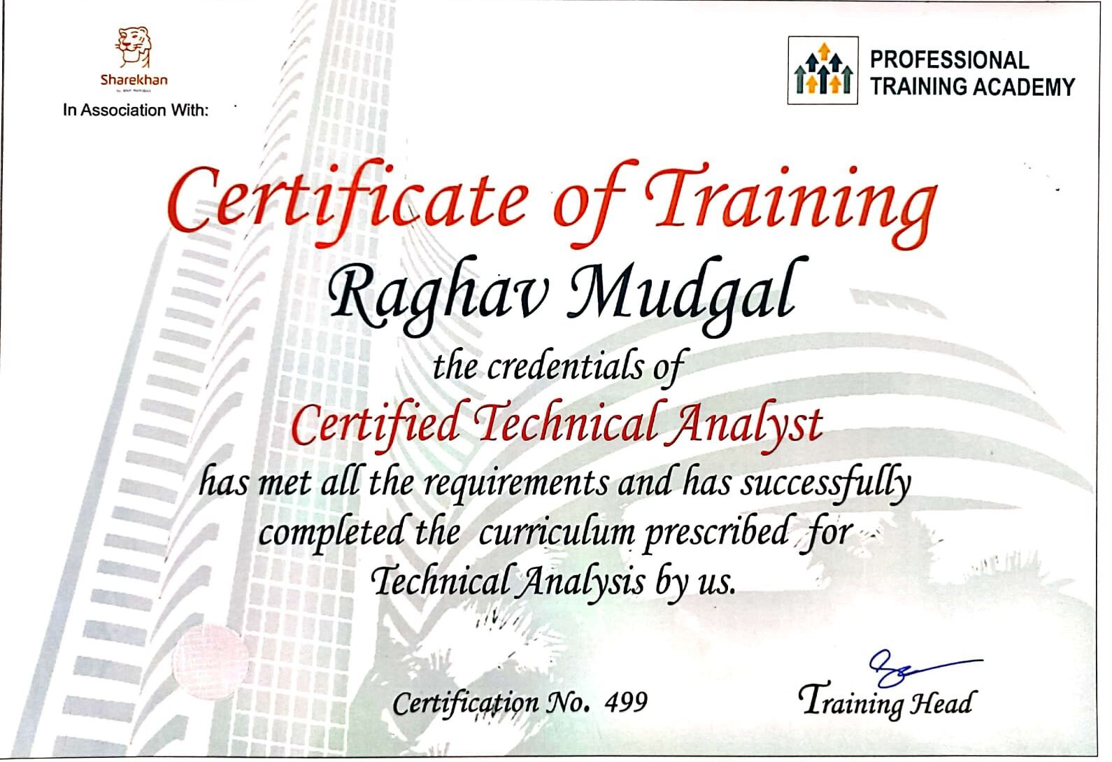 Technical Analysis Course Certification in Jaipur, Rajasthan