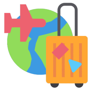 Travelers research destinations and book online.