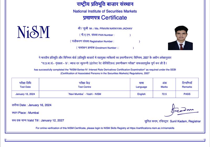 NISM Series IV Interest Rate Derivatives Certification