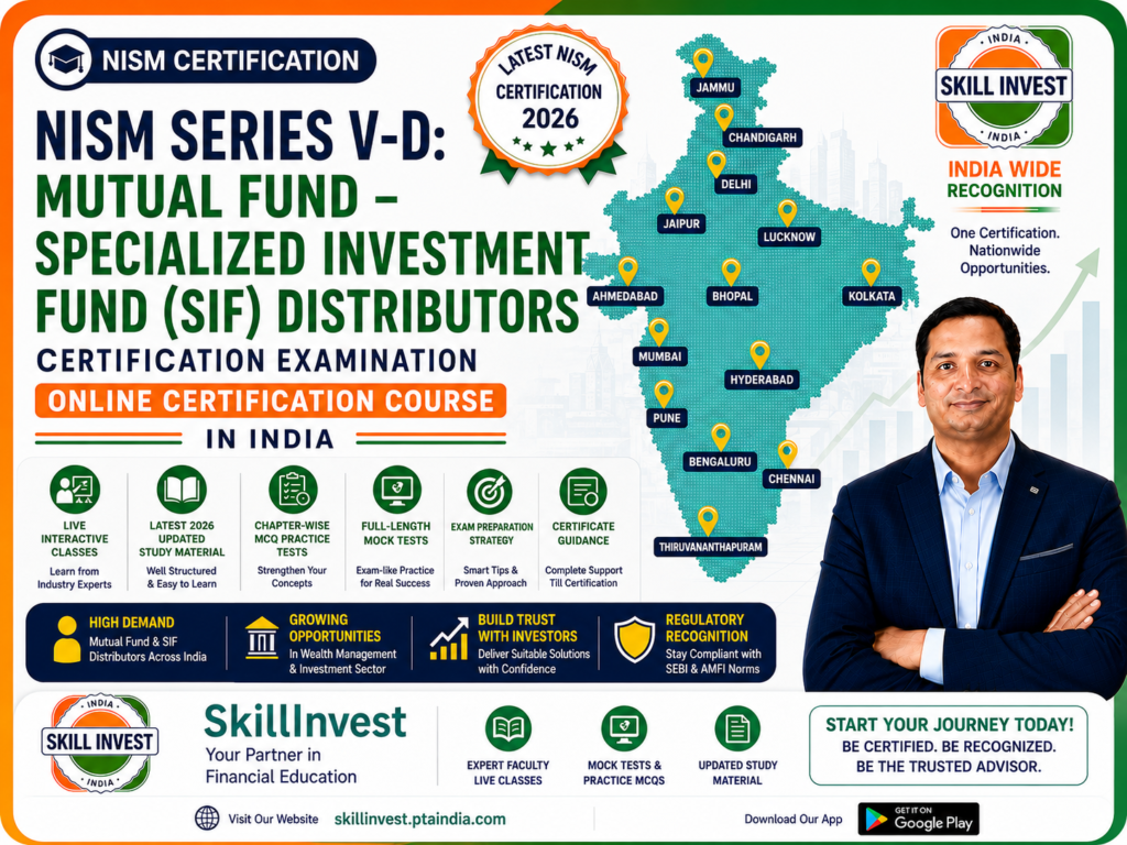 Mutual Fund & Specialized Investment Fund Distributor Course