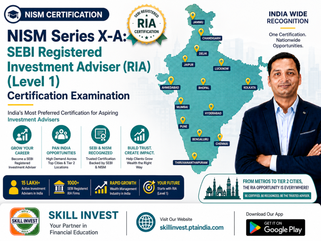 NISM Series XA RIA Level 1 Certification Examination in India
