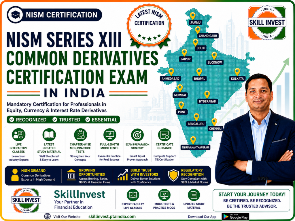 NISM Series XIII Common Derivatives Certification Exam in India