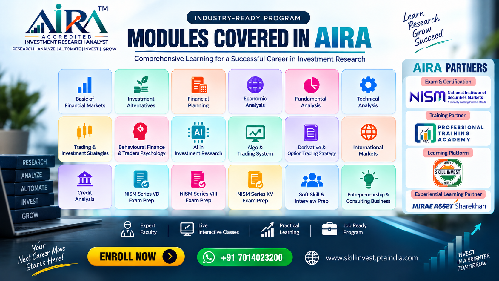 AIRA Accredited Investment Research Analyst Modules Banner