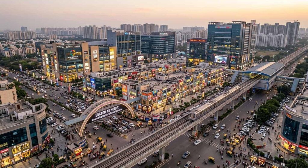 Noida Uttar Pradesh city skyline